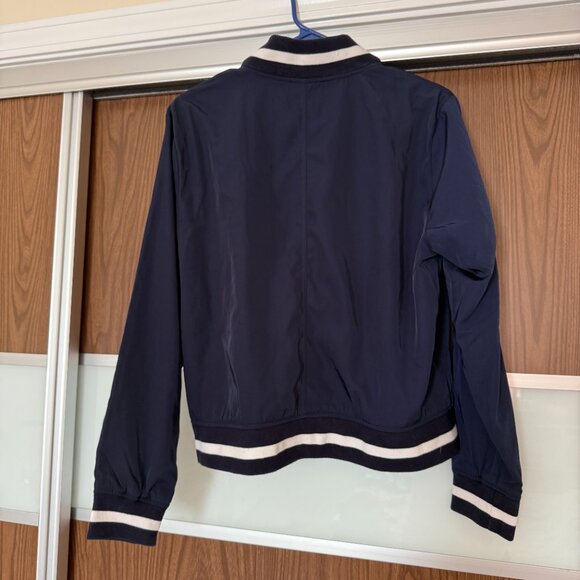 Ladies Bomber Jacket | Large | Navy Blue - Picture 2 of 4
